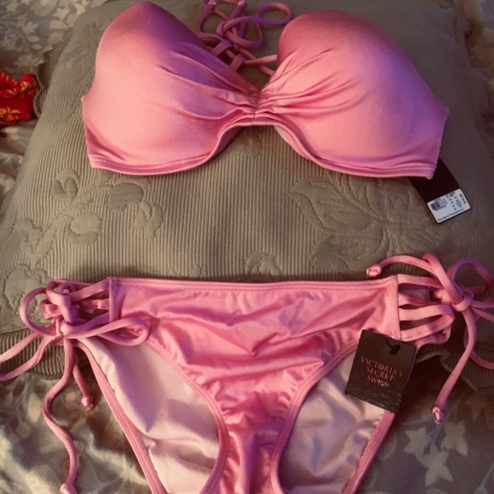 NWT Victoria Secret 2 piece mauve bikini see  info